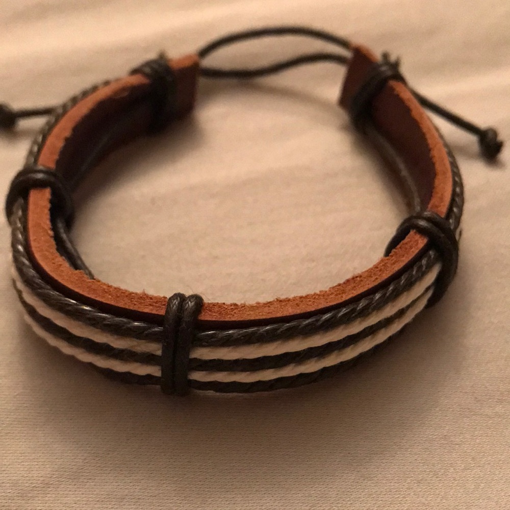 Men’s Cord & Leather Bracelet